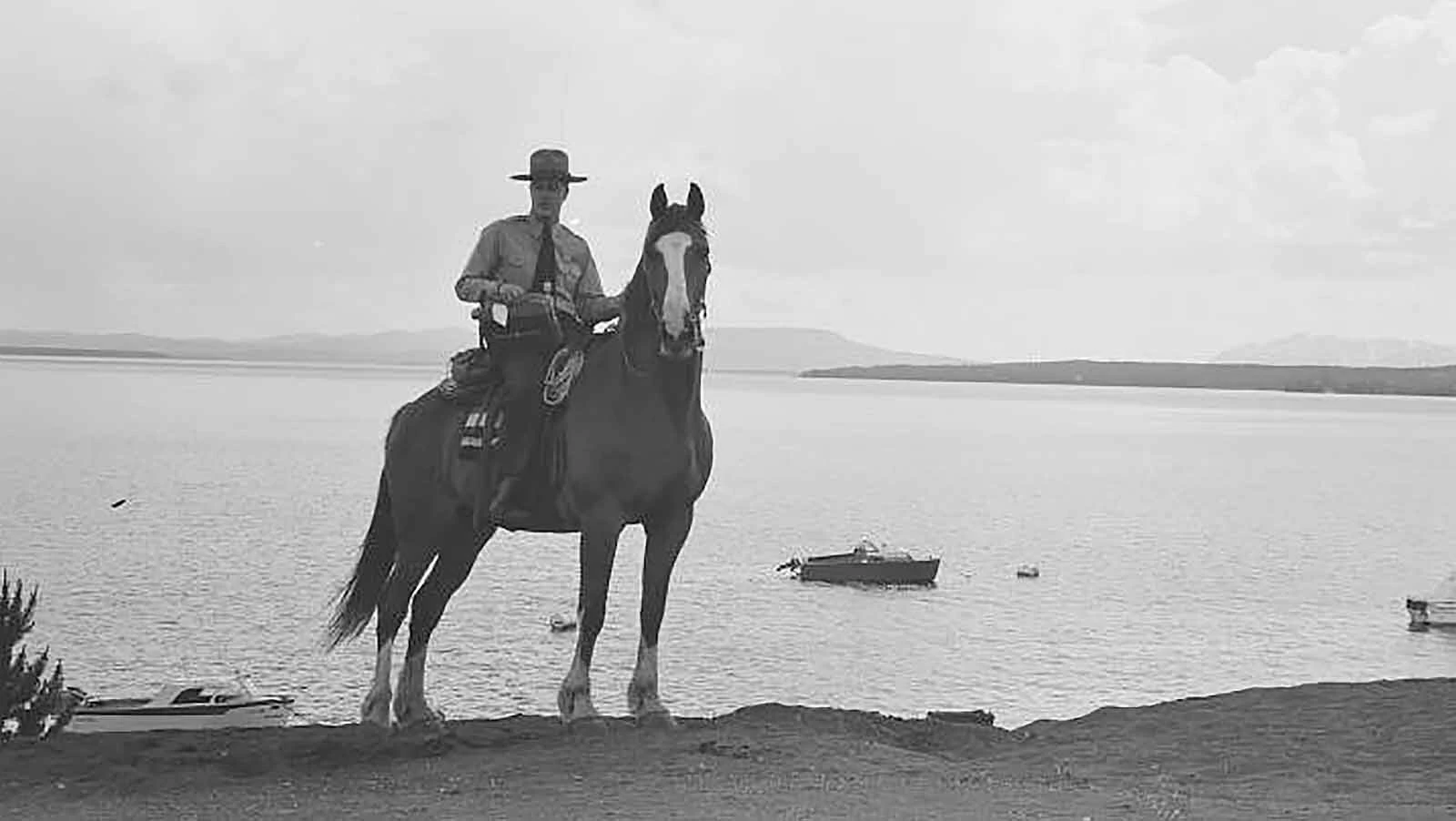 Bob Richard was a horse ranger in Yellowstone National Park, as seen here on his horse Big Red in 1960.