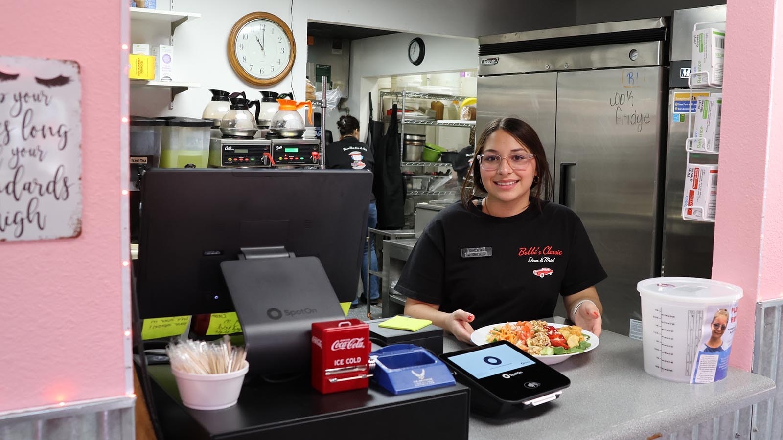 Gabreal Taylor is one of many 14-year-olds who work at the restaurant. She said she is grateful for the opportunity.