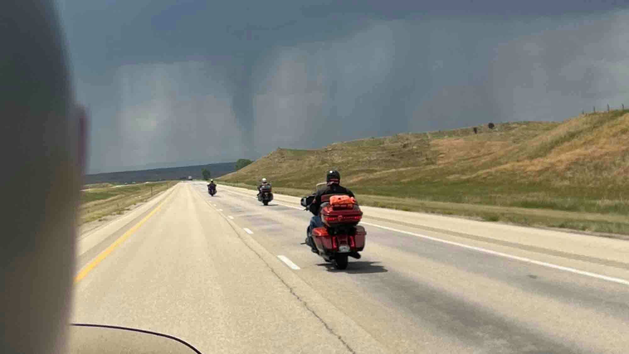 Heading into the storm
