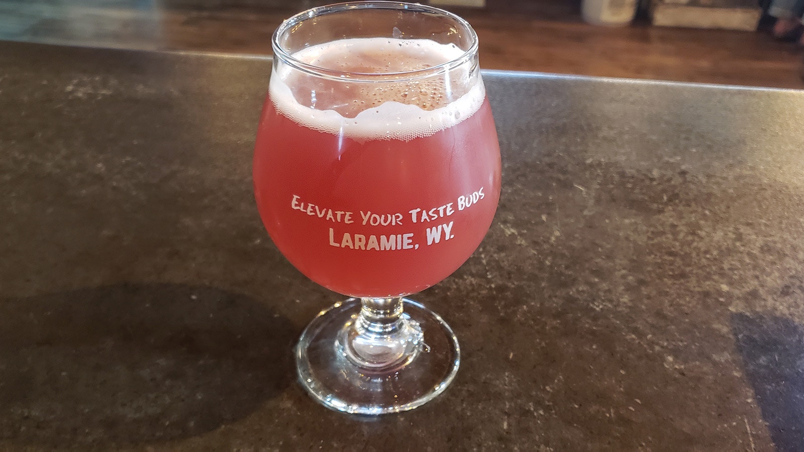 Rhuberry may look like pink lemonade, but its beer infused with the flavors of rhubarb, raspberries and strawberries.