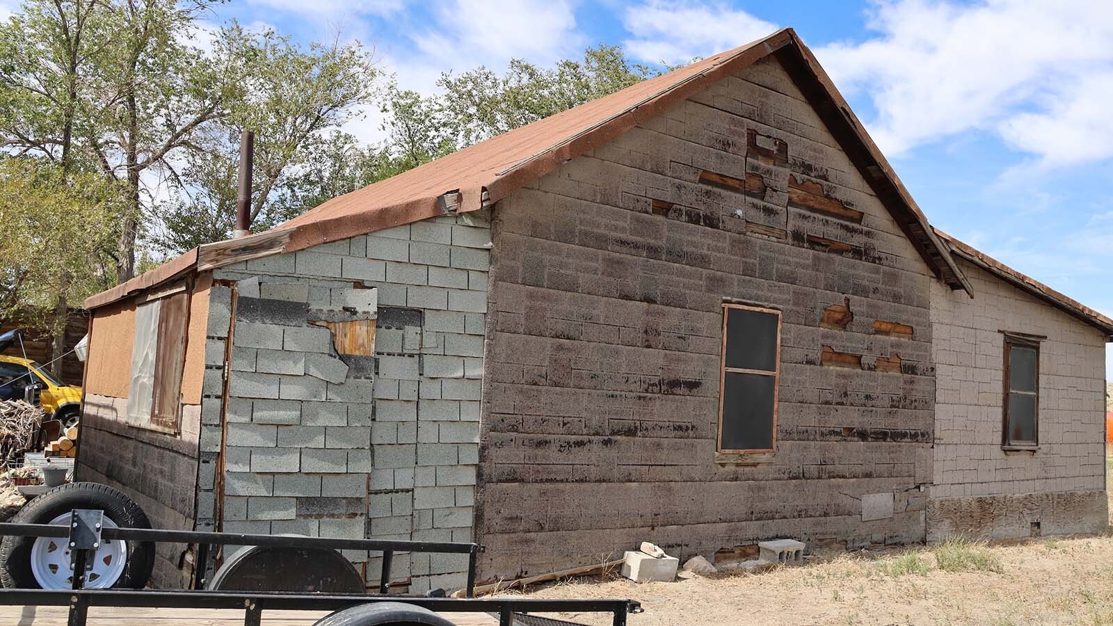 The former ice house for the Burlington railroad now serves as a residence for Rod Eckhardt in Bonneville.