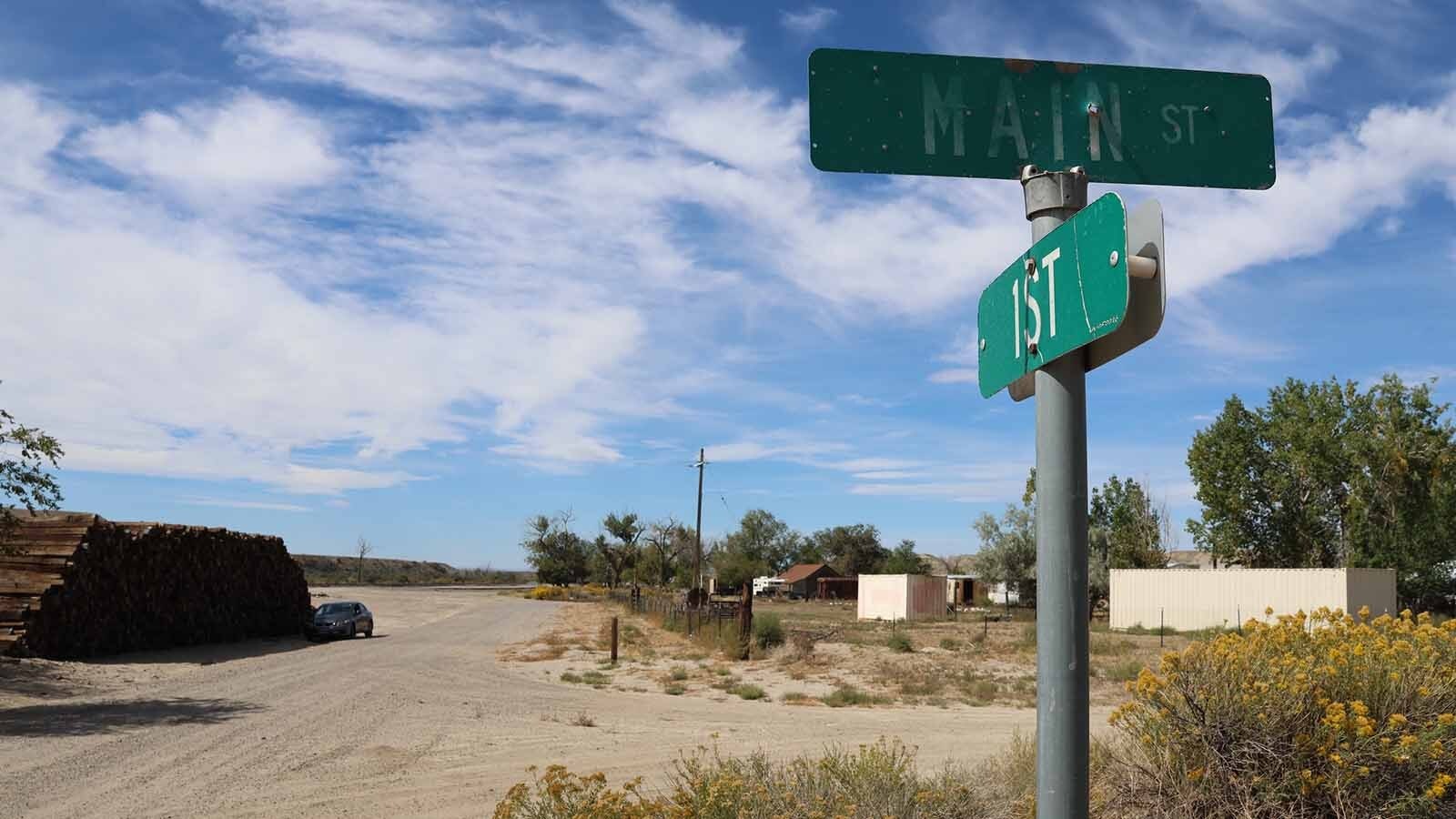 The corner of Main Street and 1st Street in Bonneville offers little of what was once a bustling community.