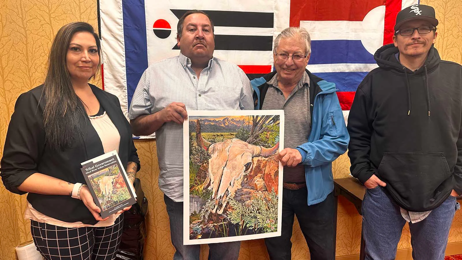 Shoshone member Scotty Ratliff presented the “Tribal Government: Wind River Indian Reservation” to the Arapaho Business Council. He said that by understanding the tribal government, that it is a lot easier to work with the tribe. He sees the book as an educational tool for schools, political leaders and businesspeople wanting to work with the tribes.