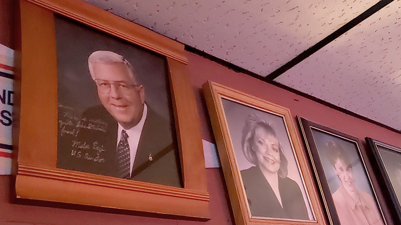 Former U.S. Sen. Mike Enzi is the first in a long line of notable people who've eaten at Bosco's in Casper.