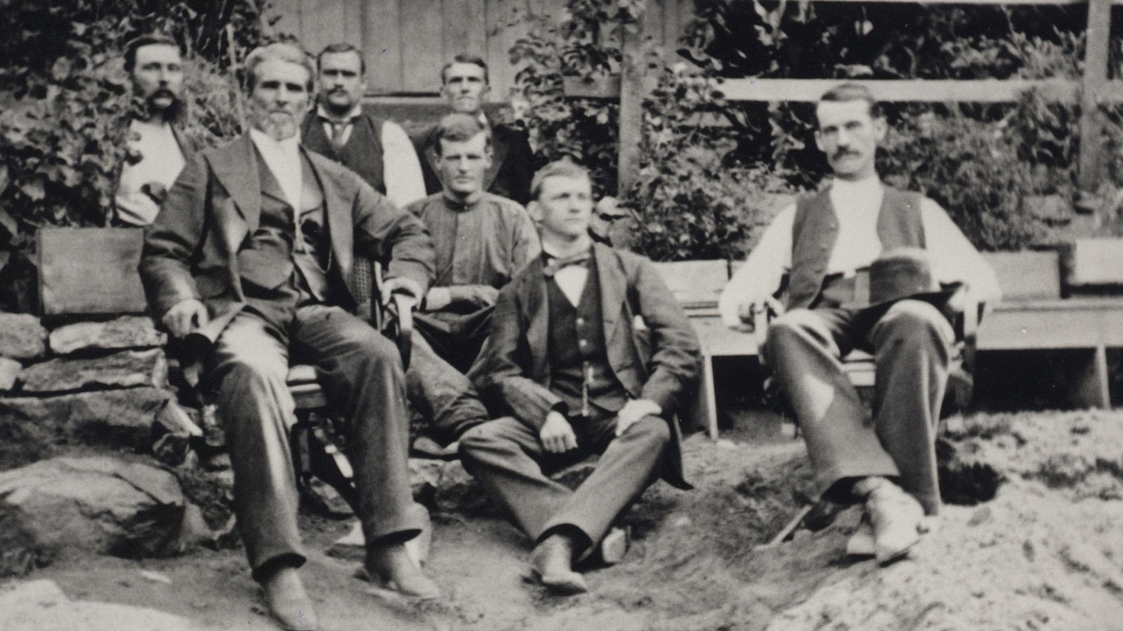 Albert J. Bothwell, front left, with family and friends.
