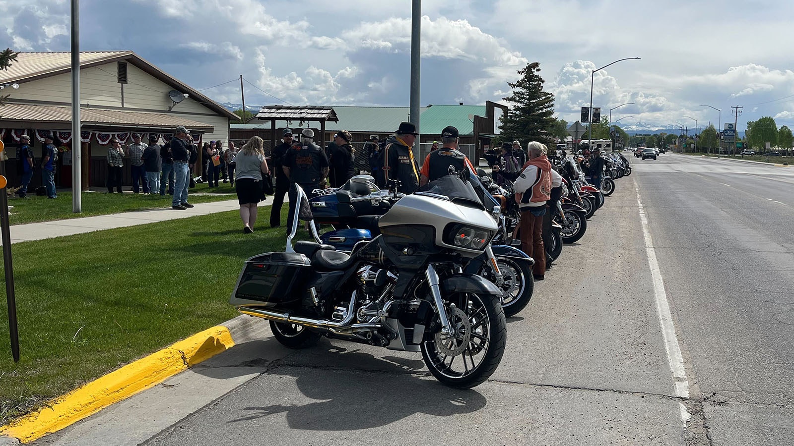 Dozens of motorcycle riders gathered in Pinedale on Saturday morning for the start of the Boulder Poke Run, a Wyoming ride for suicide awareness.