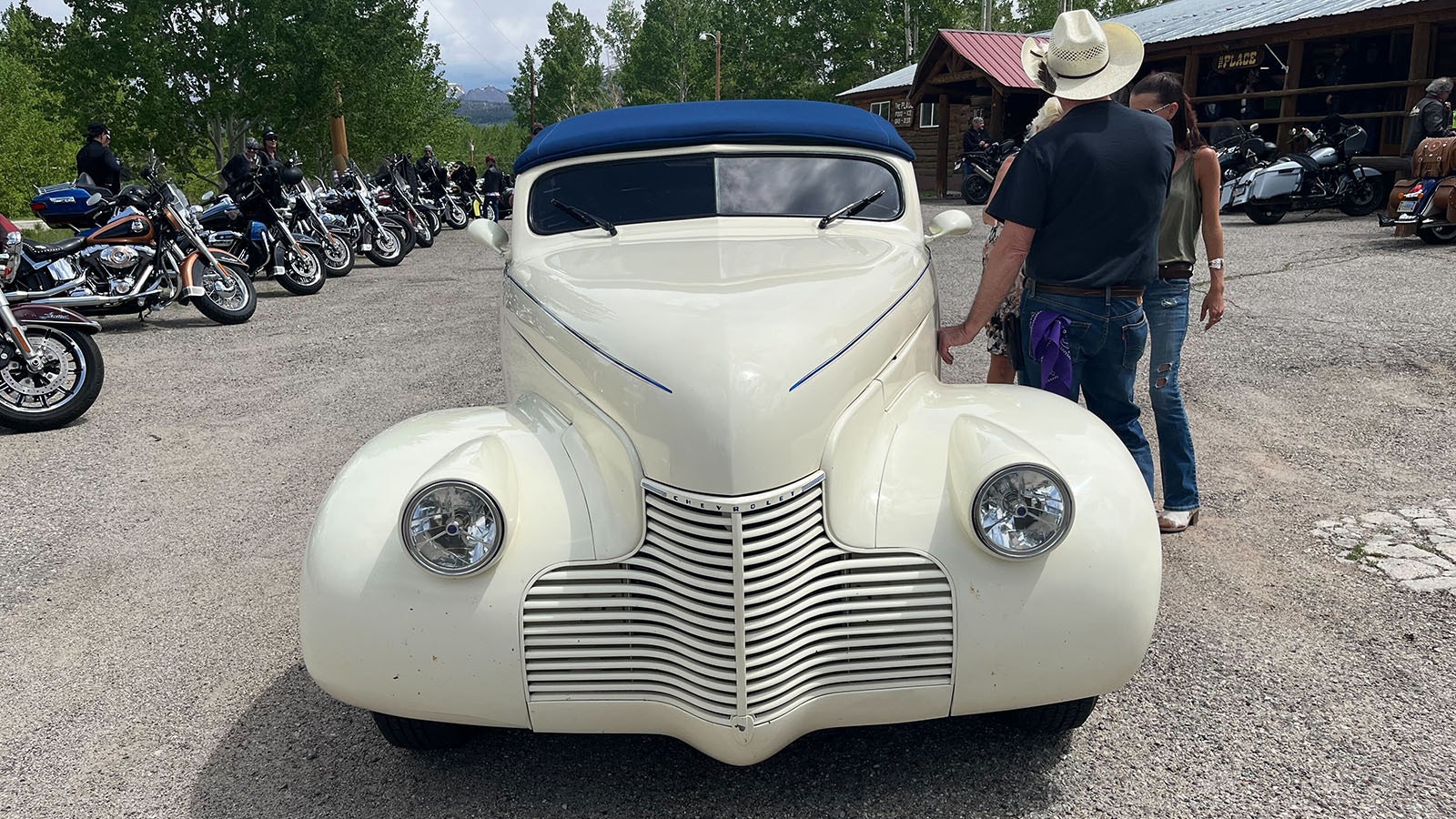 Along with the bikes, Boulder resident Jeff Bittman drove his 1940 Chevy Cabriolet "Vanilla Shake" in the poker run.