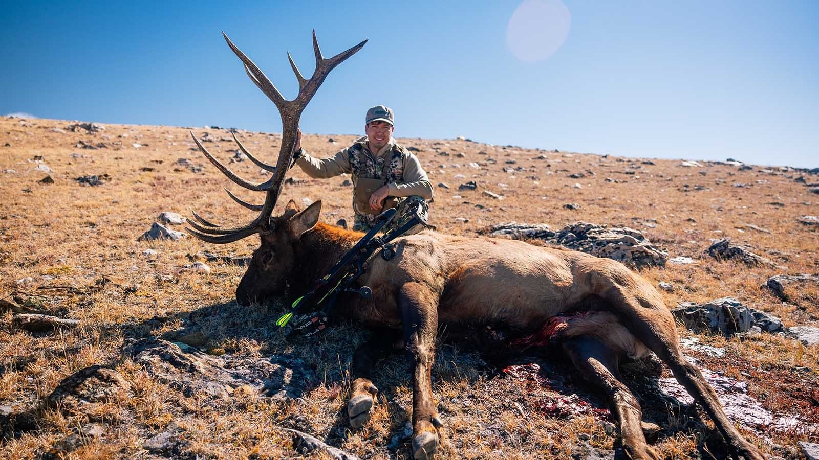 Archery hunter Austin Nimmo of Casper said that bowhunting for Wyoming elk is challenging and rewarding.