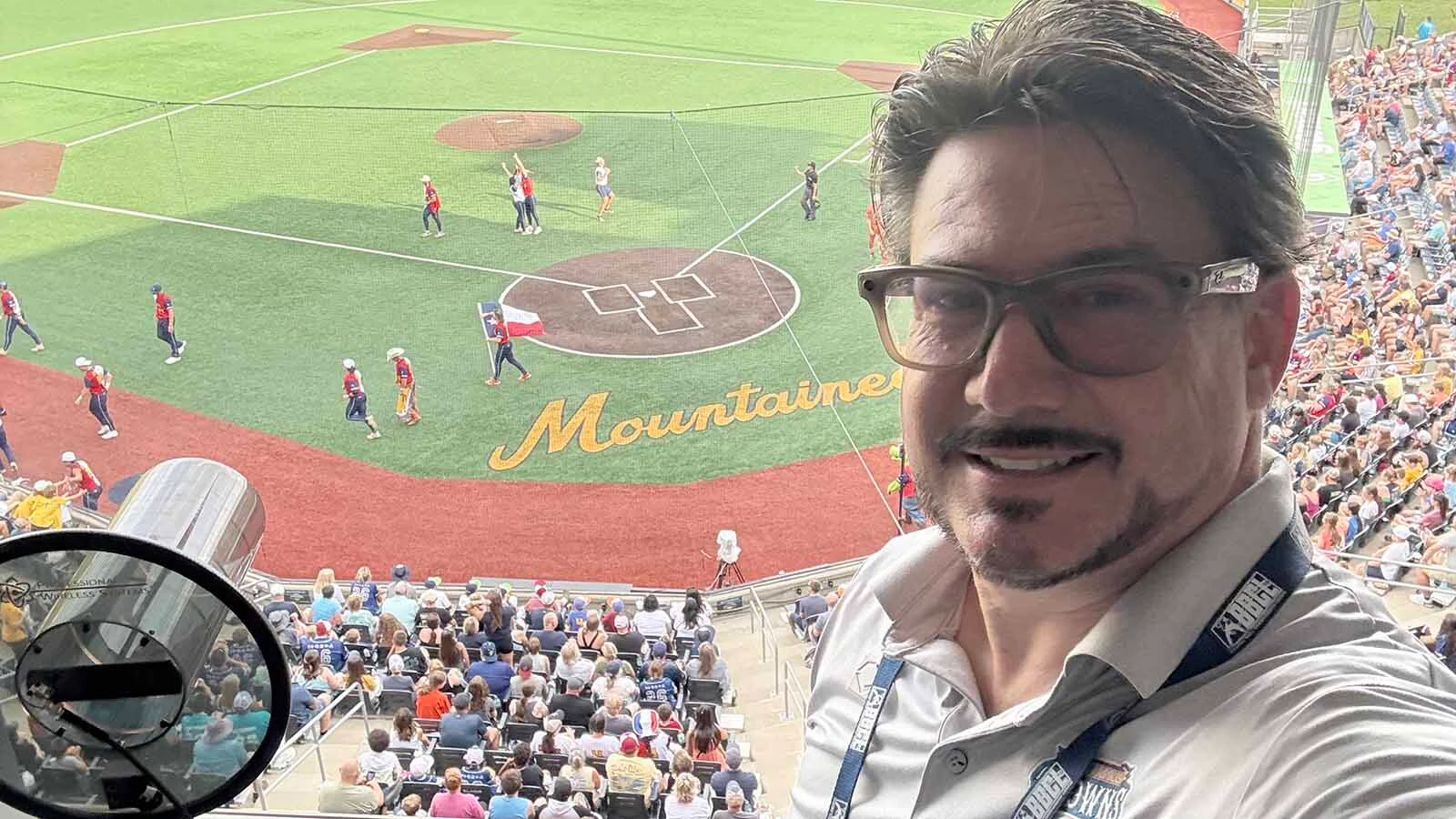 He was homeless and in despair when he built a popular theater program in Green River. Now Bradlee Skinner performs before sold-out crowds in his dream job with baseball's Savannah Bananas, one of the hottest tickets in sports. Above, Skinner working a game at University of West Virginia in Morgantown.
