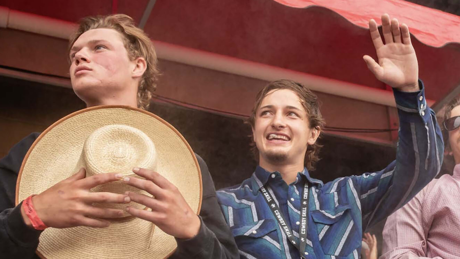 Kendell Cummings, left, as been awarded North America's highest civilian award for heroism, the Carnegie Medal, for saving his friend, Brady Lowry, right, from a grizzly bear attack.