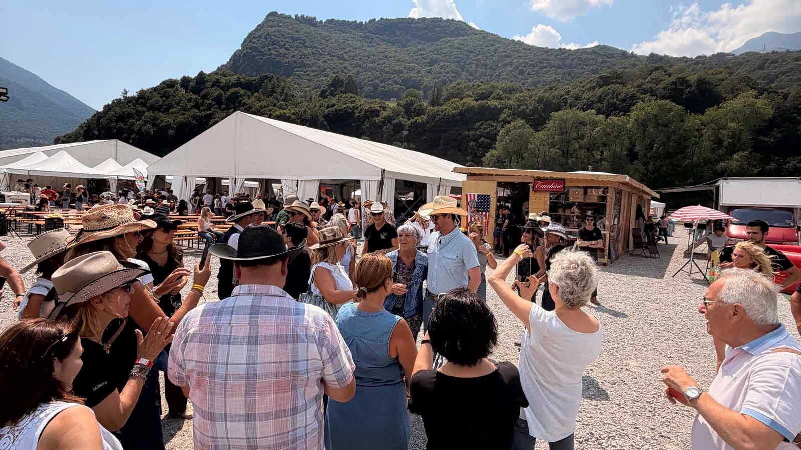 A big entrance was planned for James when he arrived at the festival, where he was swarmed by fans asking for photos or peppering him with questions about Wyoming. "It was a little bit overwhelming for me."
