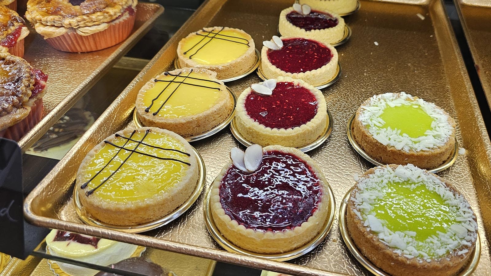 Various tarts are among the selections available at the Torrington bakery, The Bread Doctor.