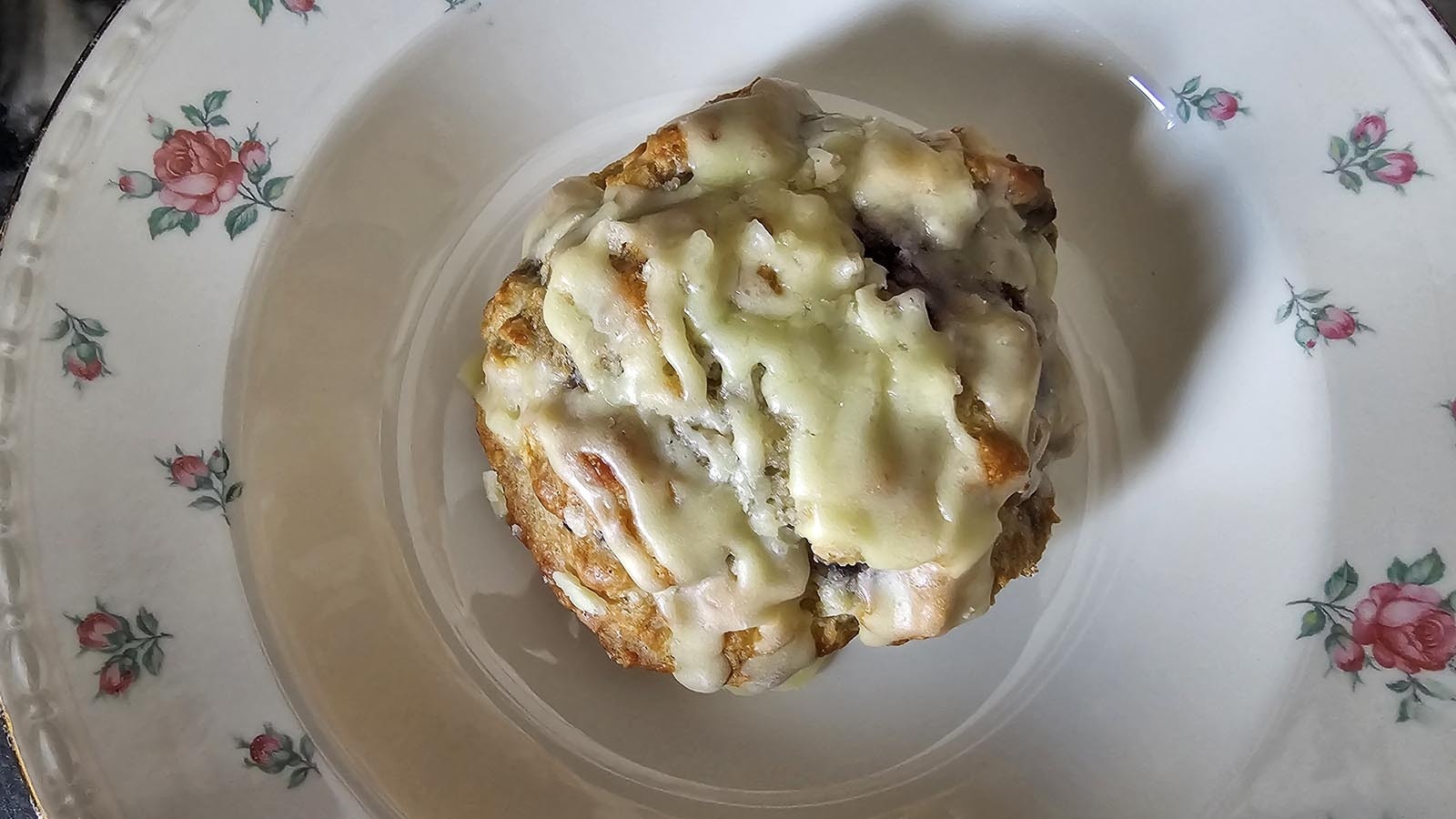 A lemon blueberry scone from The Bread Doctor bakery in Torrington. The state of both lemon and blueberries was perfectly balanced, and bright.
