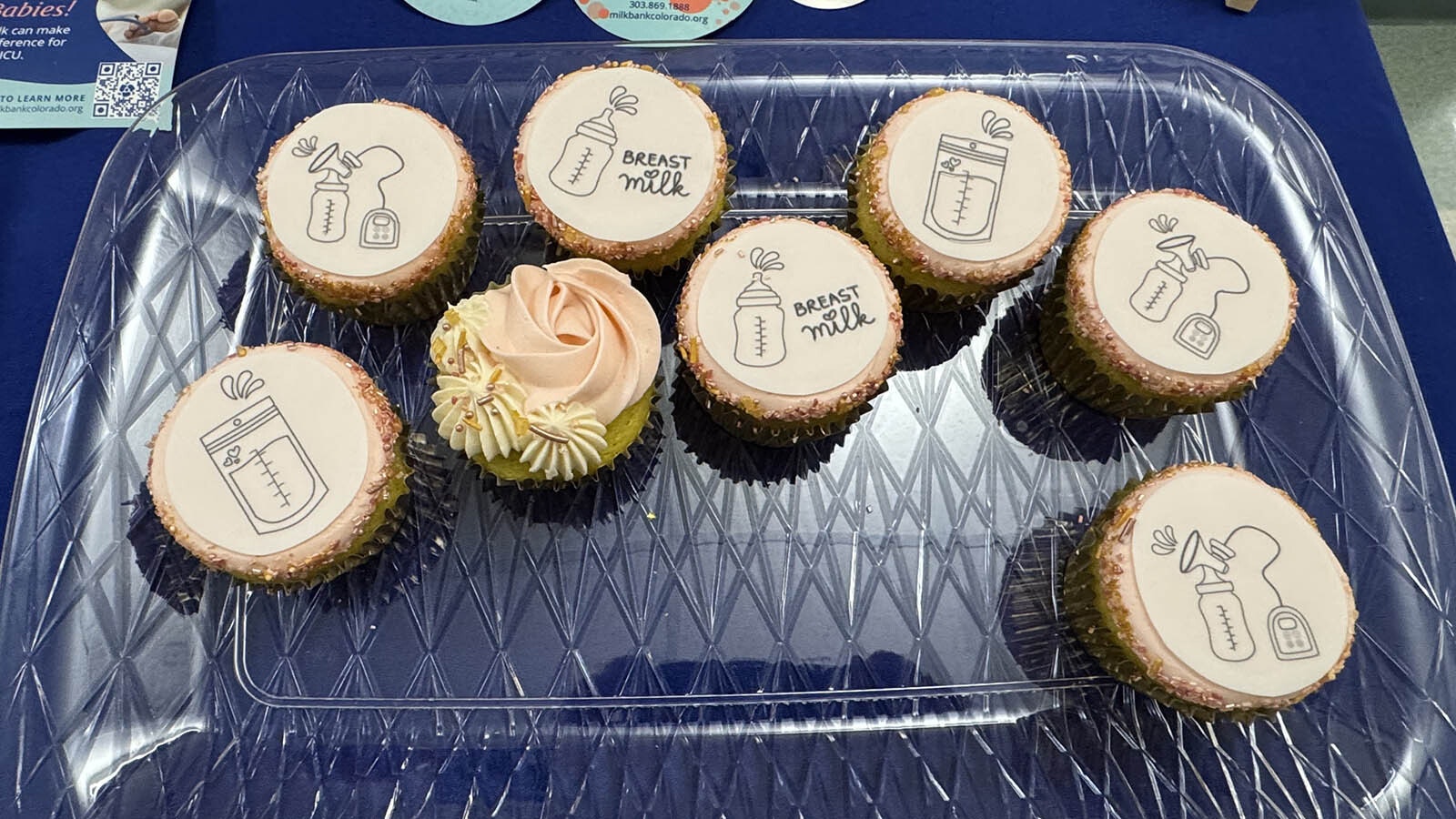 Cupcakes to celebrate the new breast milk depot at Cody Regional Health's Women's Health Nursery.