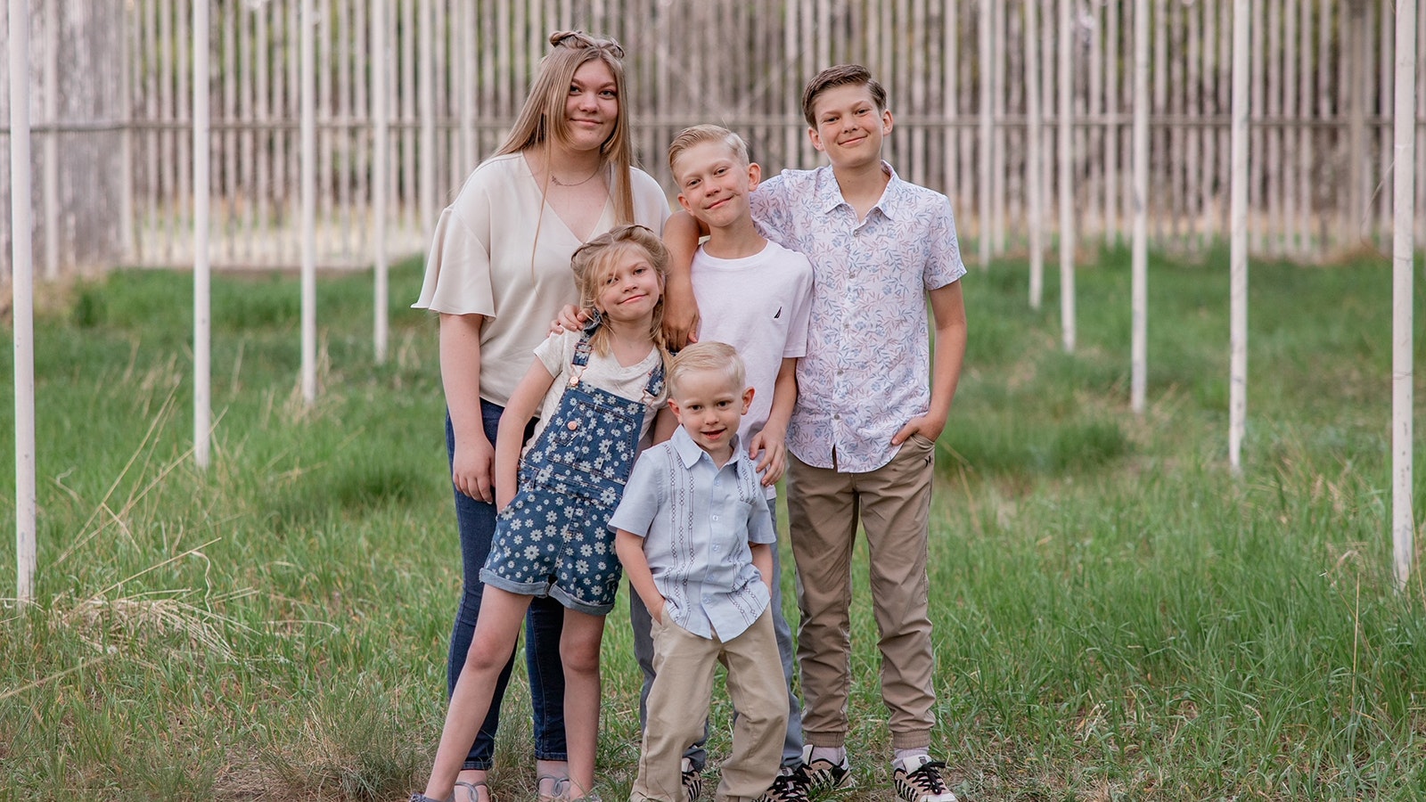 Bridger Walker (center) and his siblings (from left) Mylee, Brielle, Wit and Johnny are characters in the book "You Can Be A Hero."