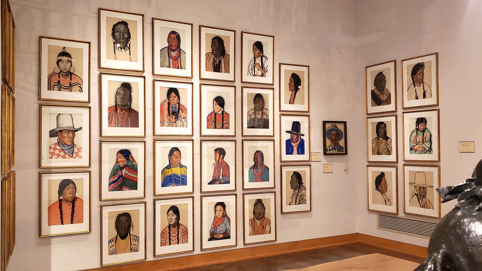 Portraits of American Indians, some of them by Standing Bear, a contemporary of famous spiritual leader Black Elk.