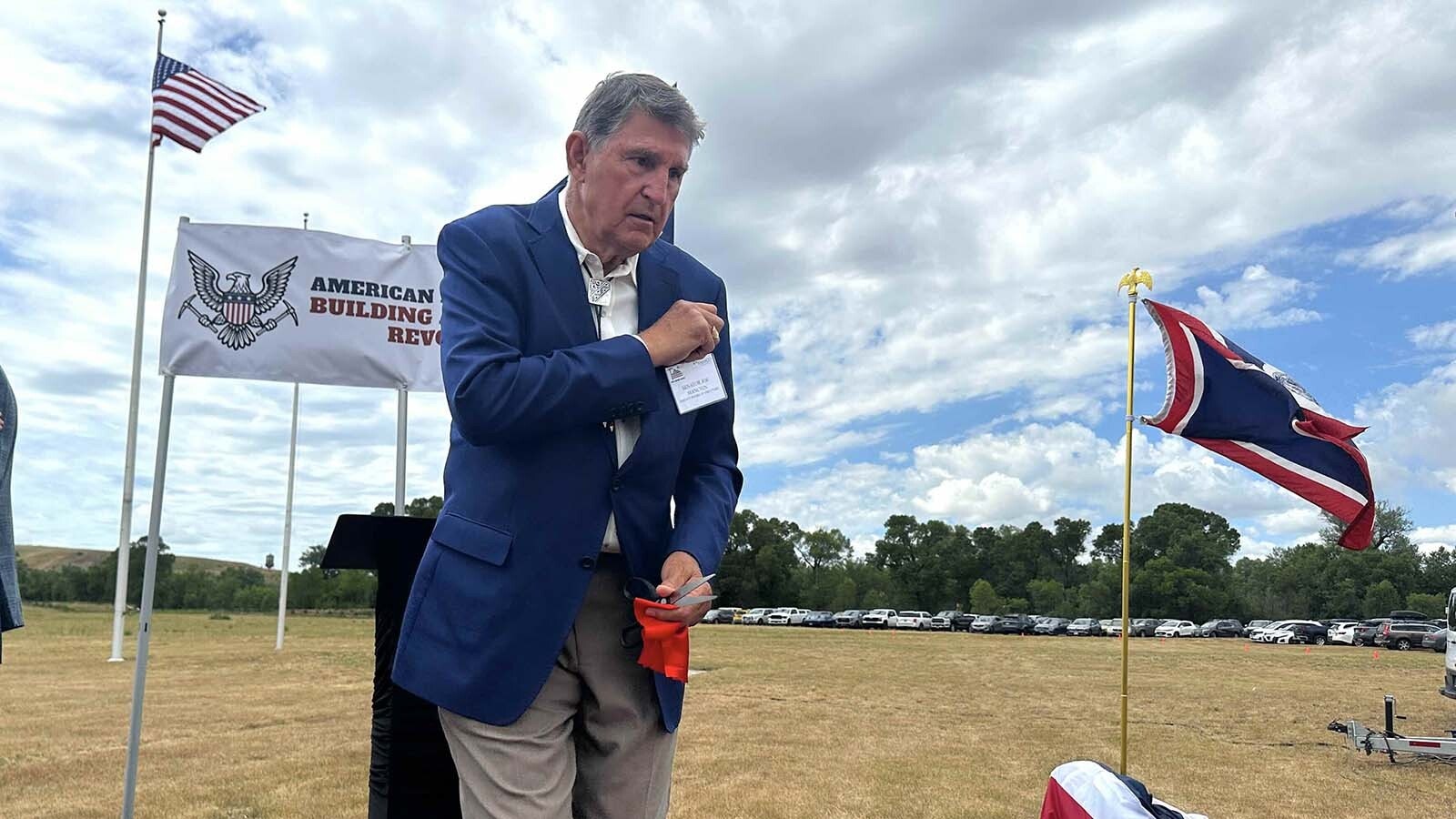 Former U.S. Sen. Joe Manchin, I-West Virginia, who is now a board member of Ramaco Resources, was at the ceremony.