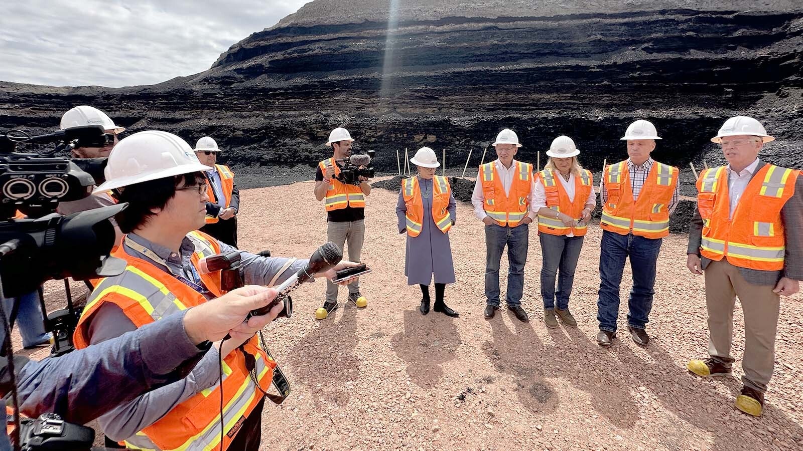 U.S. Secretary of Energy Chris Wright was among a laundry list of state and federal officials at Ramaco's Brook Mine for a ribbon cutting for the first new rare earths mine to open in the U.S. in 70 years on Friday, July 11, 2025.