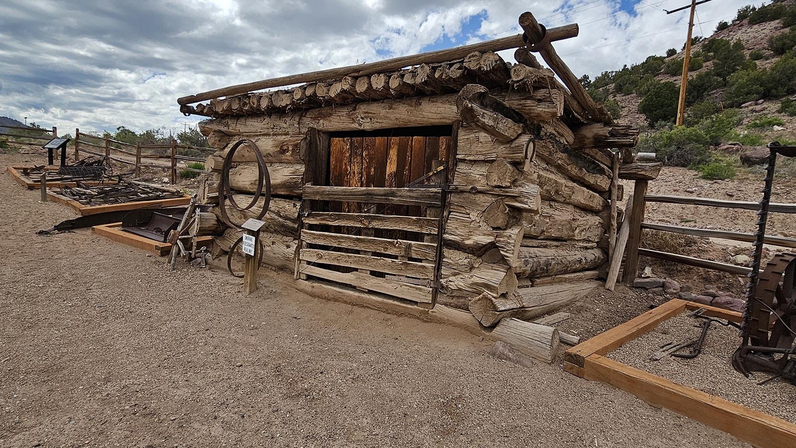 The blacksmith's shop at the John Jarvie Ranch in Brown's Park.