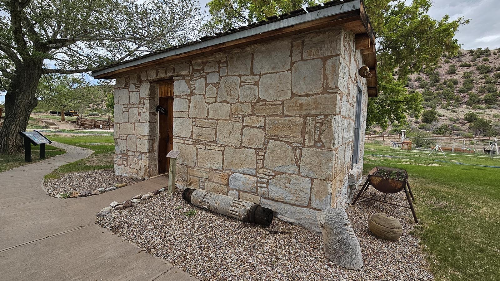 A storage facility at the John Jarvie ranch.