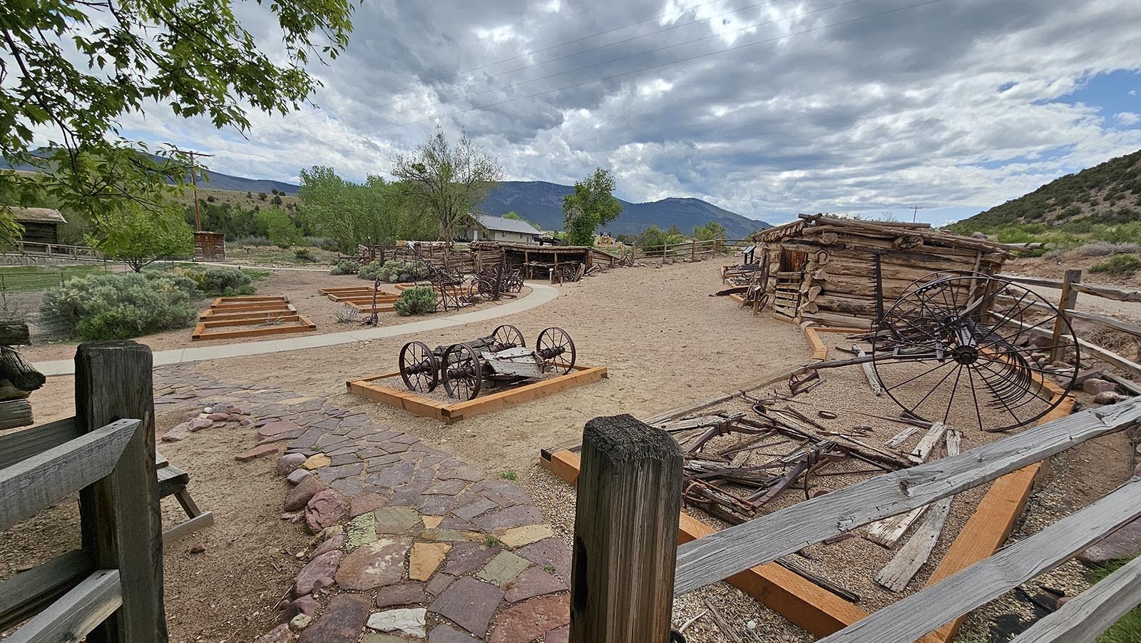 The John Jarvie Ranch is in a beautiful setting in Brown's Park, or Brown's Hole, as it was known in Butch Cassidy's day.