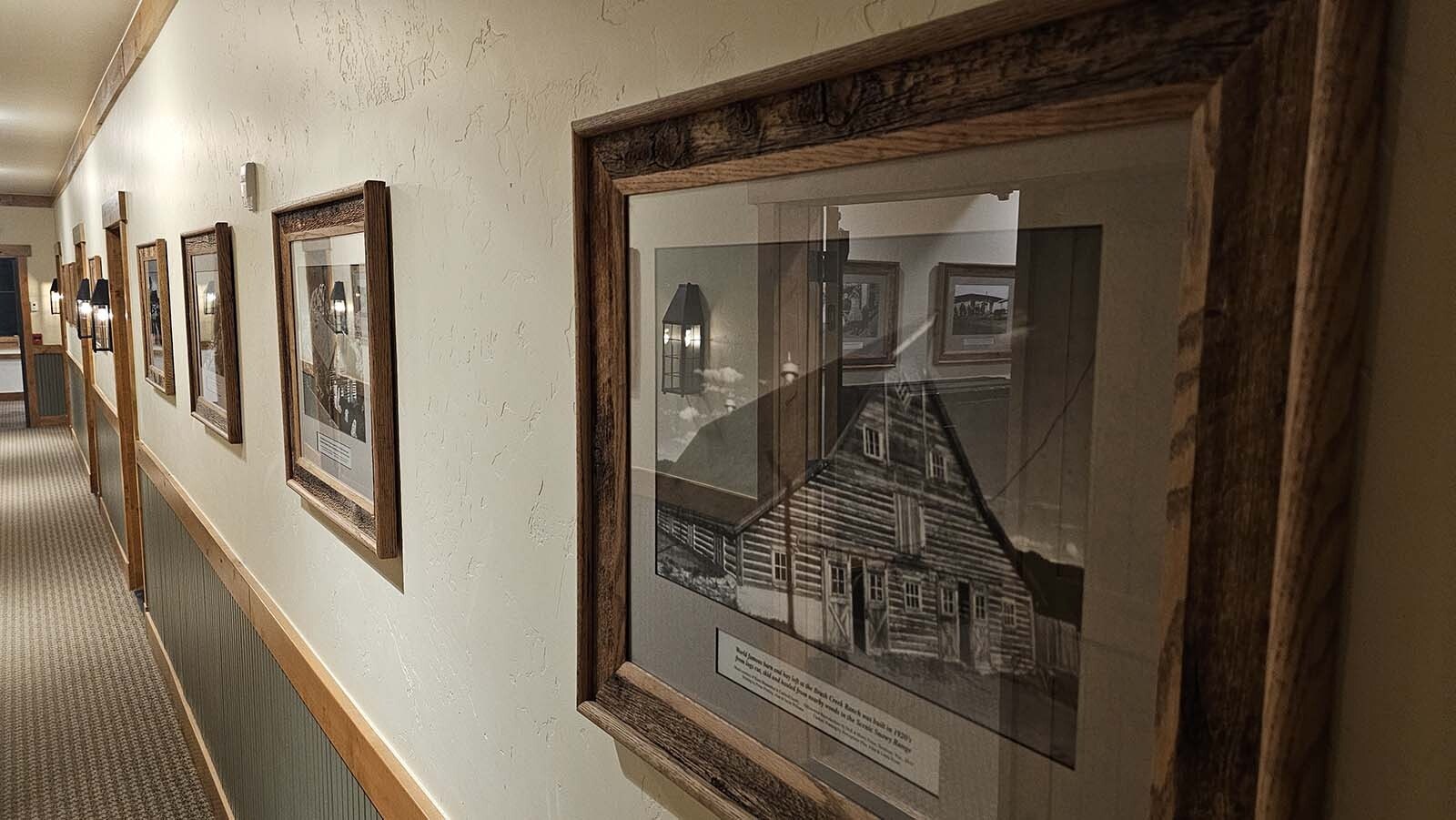 History hangs on the walls at Brush Creek Ranch.