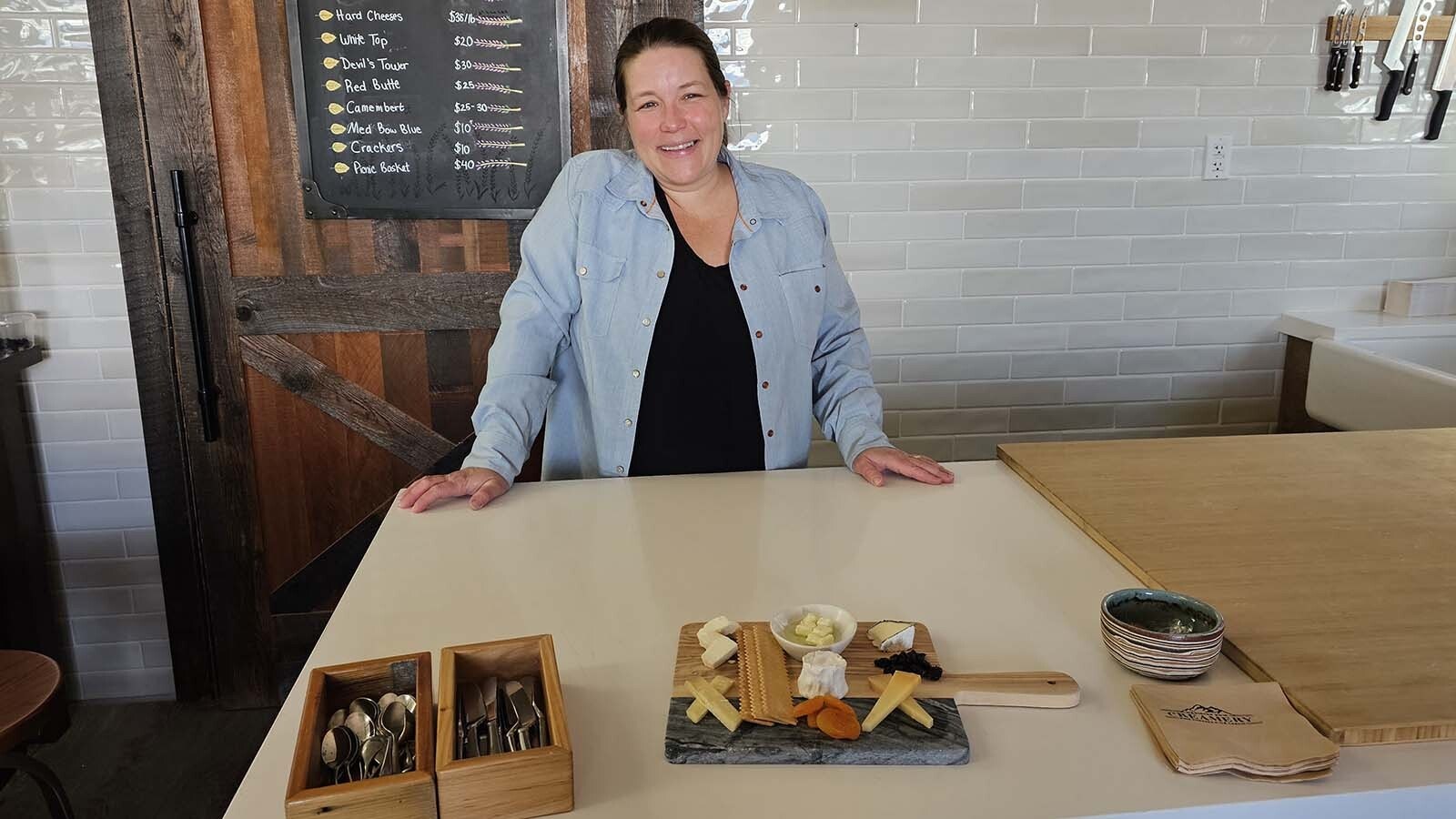 Andi Johnson is originally from Vermont, where she learned to make world-class cheese. Now she's making cheese for Brush Creek Ranch.