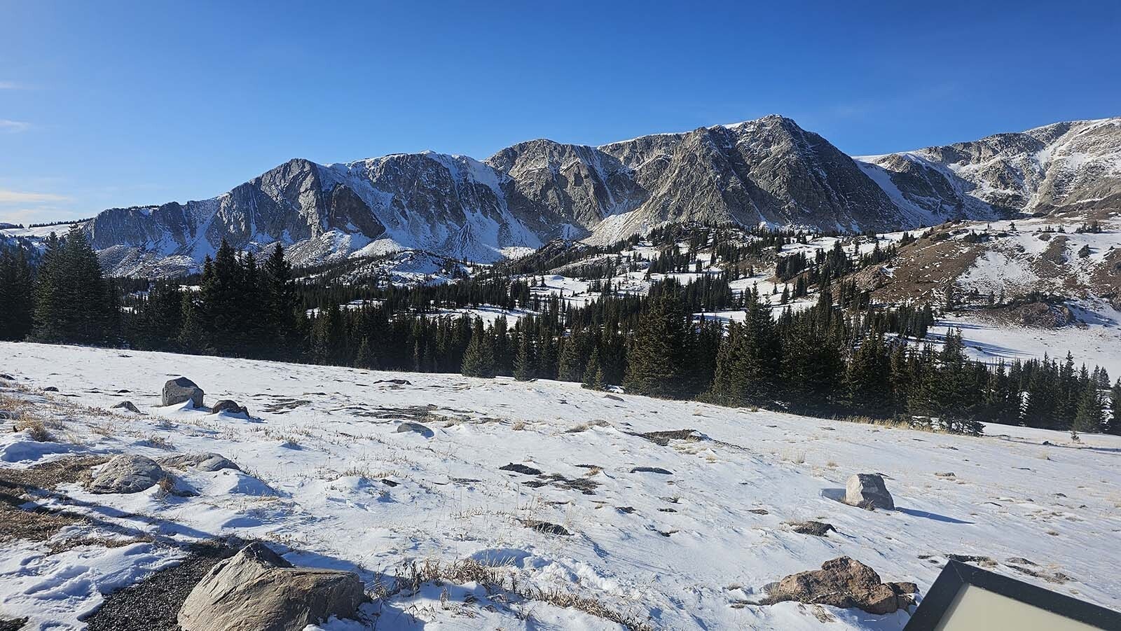 By day, the Snowy Range is a gorgeous drive to Brush Creek Ranch.