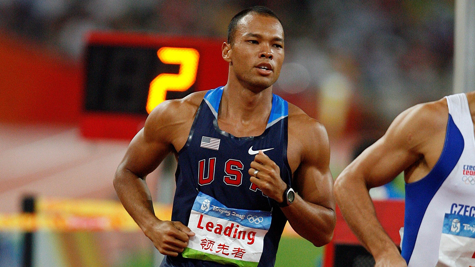 Bryan Clay competes for the United States in the 2008 Summer Olympic Games in Beijing, China, where he won the gold medal in the decathlon.