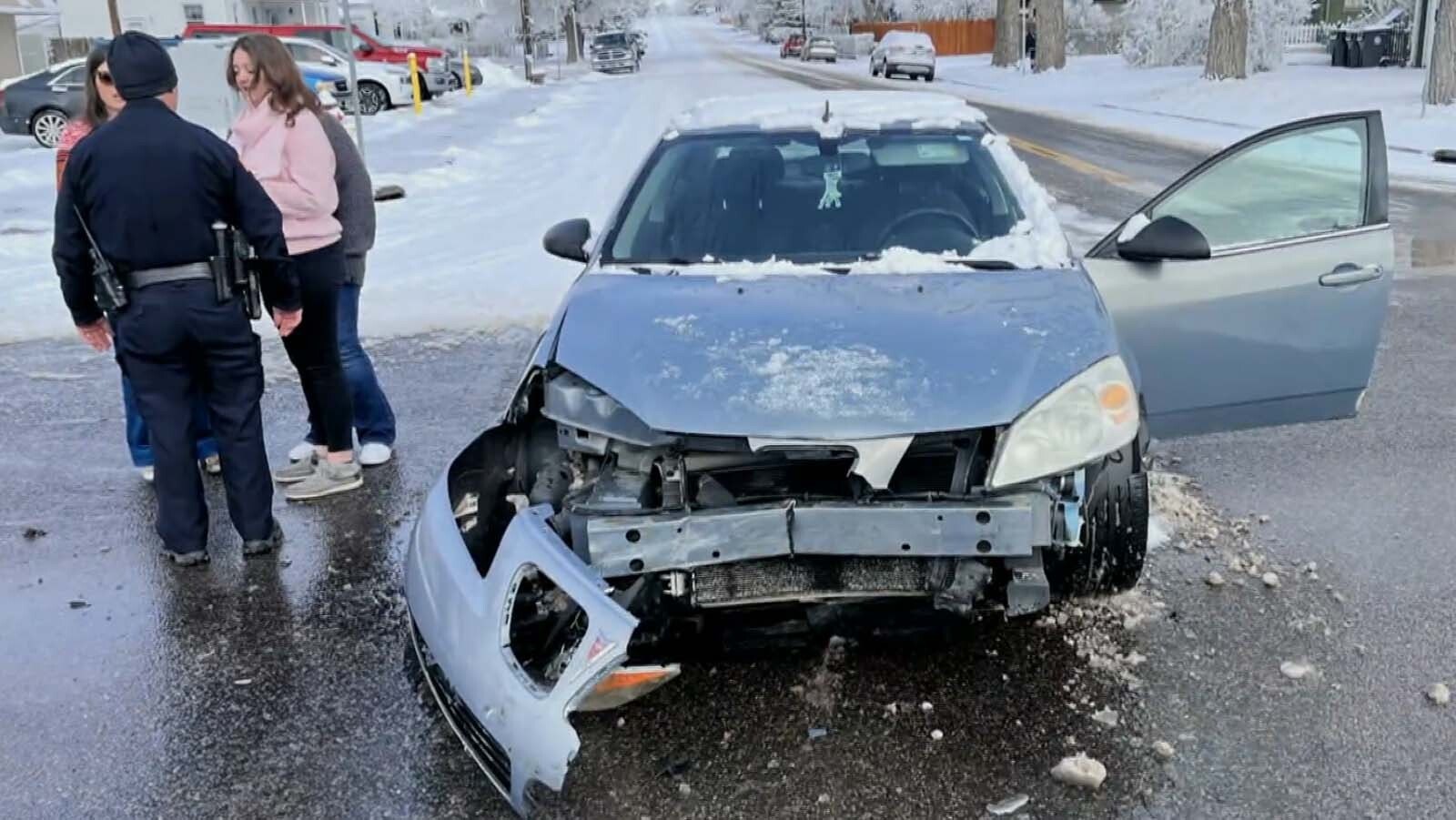 Bryan Pedersen raised nearly $15,000 to buy Gracie  a new car. The Cheyenne high school student's car was totaled when she slid through an intersection on ice and crashed into Pedersen's Escalade.