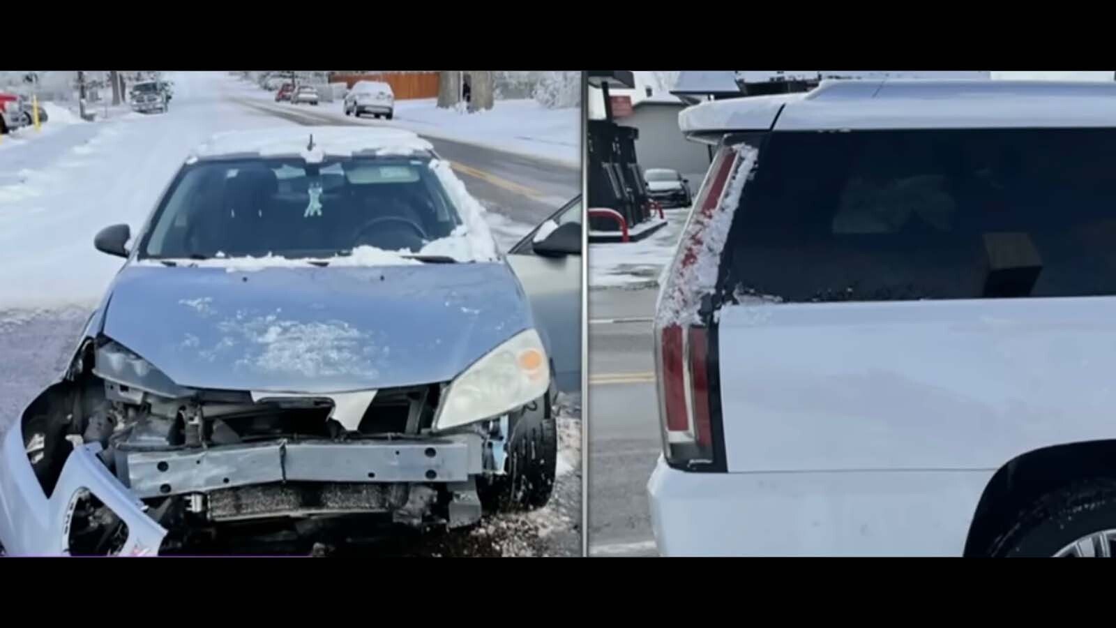 Bryan Pedersen raised nearly $15,000 to buy Gracie  a new car. The Cheyenne high school student's car was totaled when she slid through an intersection on ice and crashed into Pedersen's Escalade.