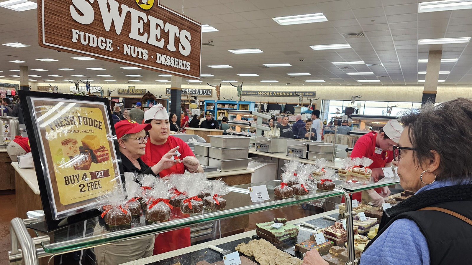 Fudge and other sweets are made fresh on site.