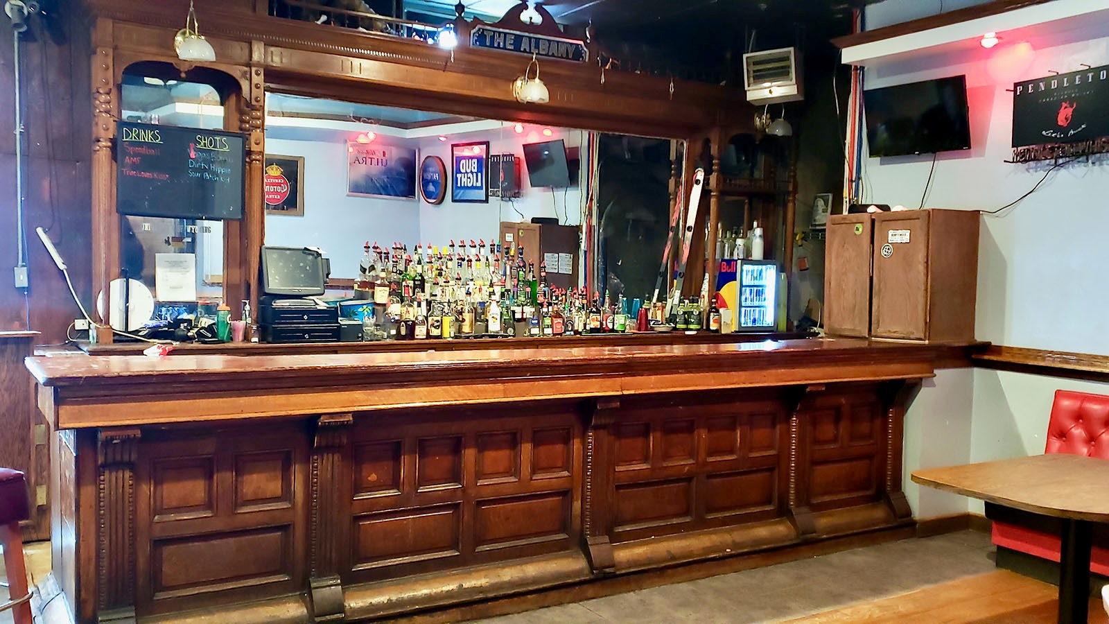 Another historic bar in the Buckhorn upstairs in the Parlor.