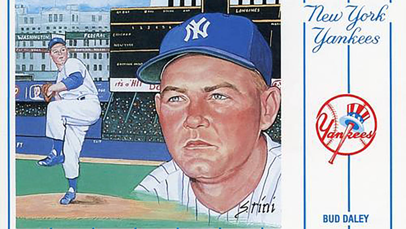 Bud Daley was a Major League pitcher who played for three teams from 1955-1964. His last three years was as a pitcher for the New York Yankees, winning two World Series Championships.