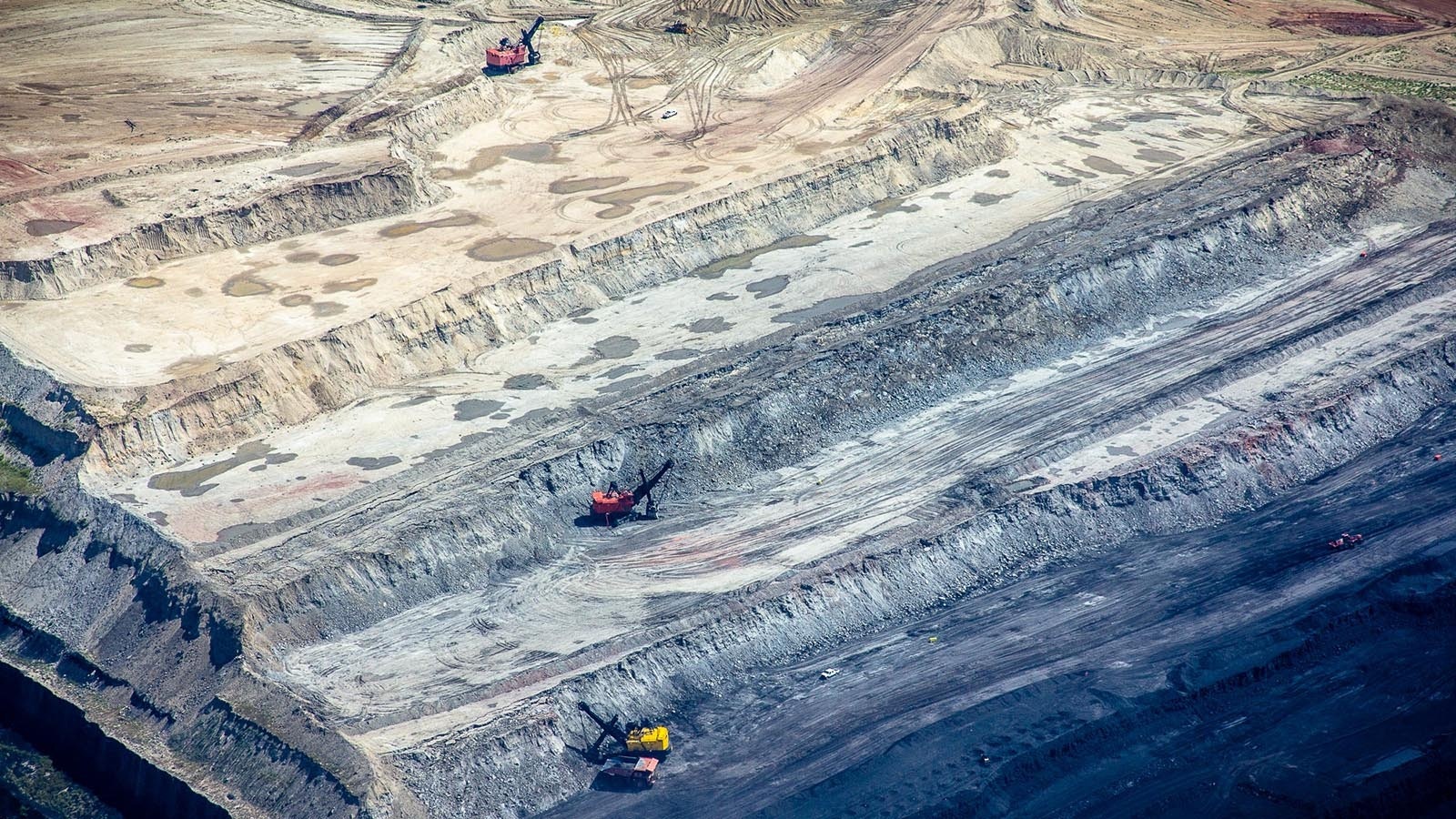 Coal mining in the Powder River Basin.