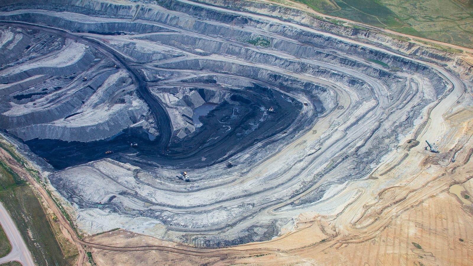Coal mining in the Powder River Basin.