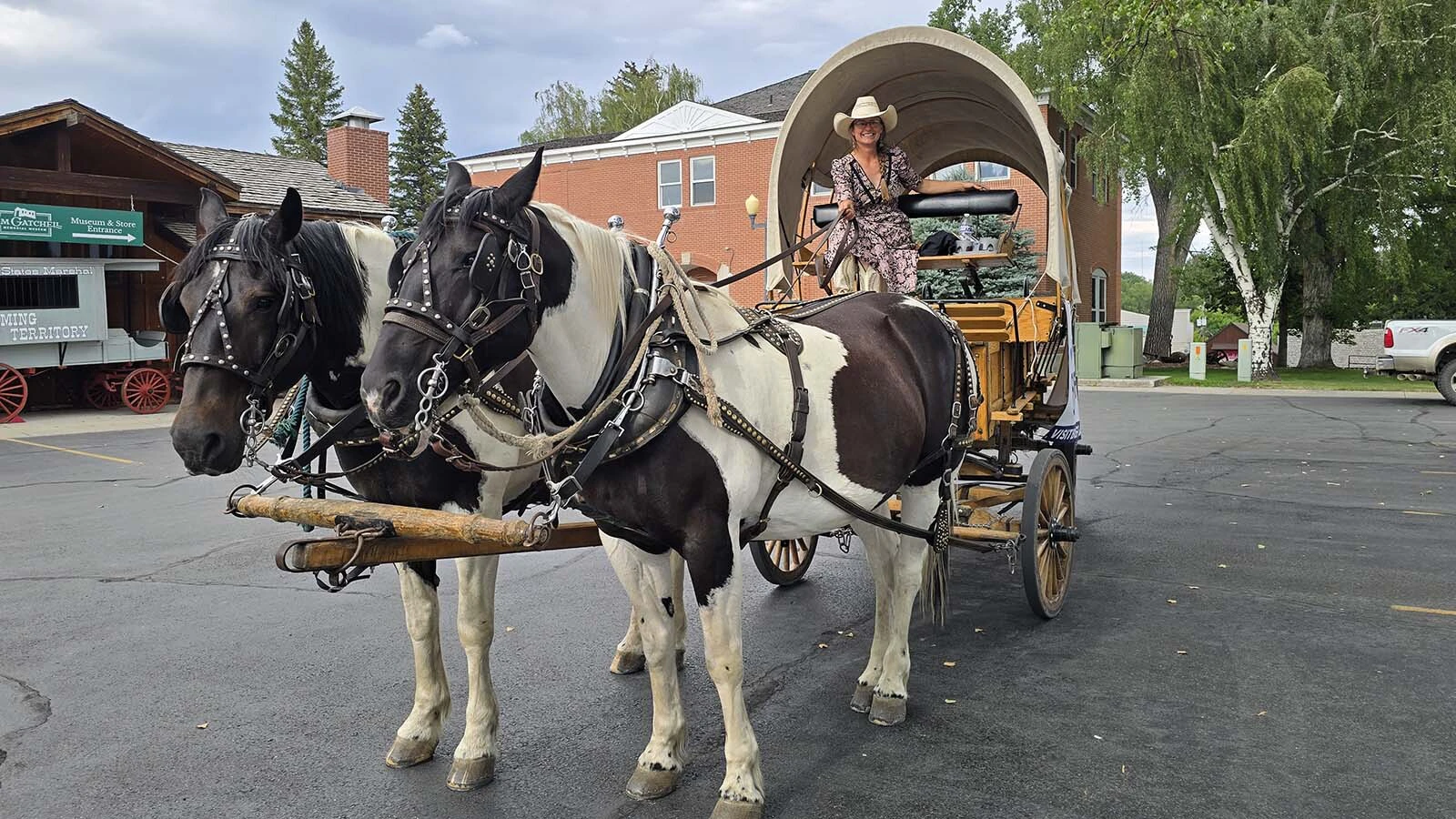 Ashlee Kintzler dreamed up the idea of Moonhitch Wagons because she's a chariot racer, and she felt like downtown Buffalo, with all its historic buildings, was just begging for a wagon to appear.