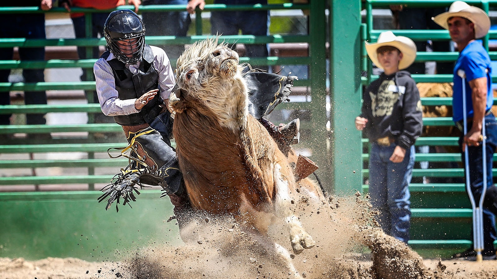 At Brahma Mama's Bucking Bulls Ranch in Worland, people can learn to ride a bull like a real Wyoming cowboy.