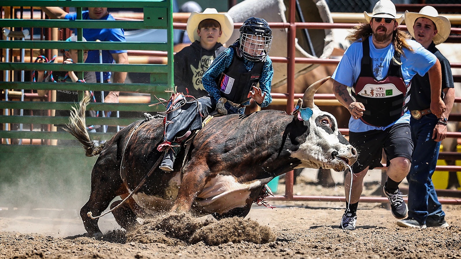 At Brahma Mama's Bucking Bulls Ranch in Worland, people can learn to ride a bull like a real Wyoming cowboy.