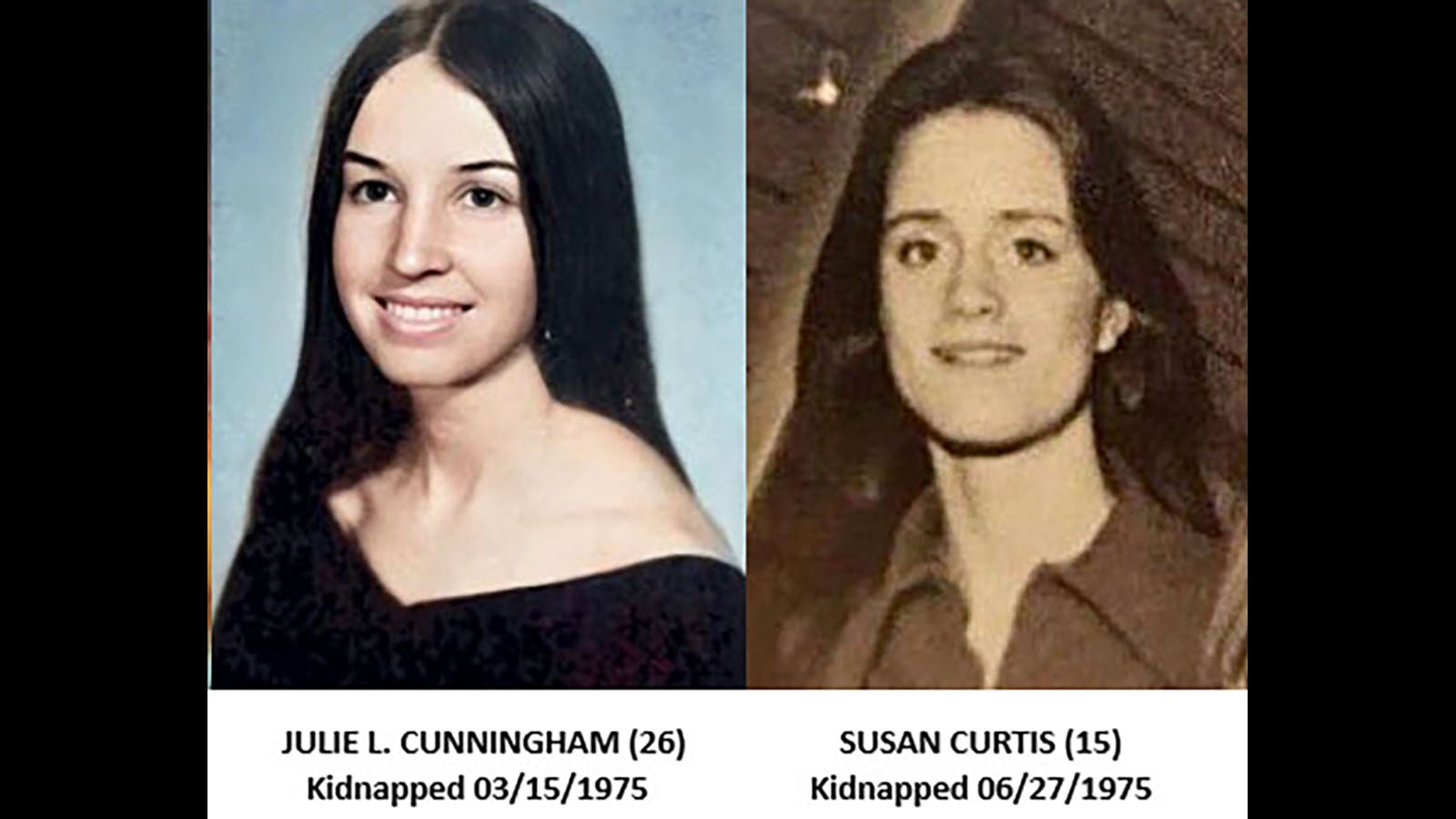 Utah victims of Ted Bundy Julie Cunningham, left, and Susan Curtis.