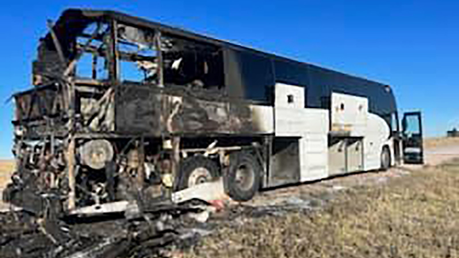 A fire that burned up a bus carrying the South Dakota School of Mines football team's defense appears to have started in the engine.