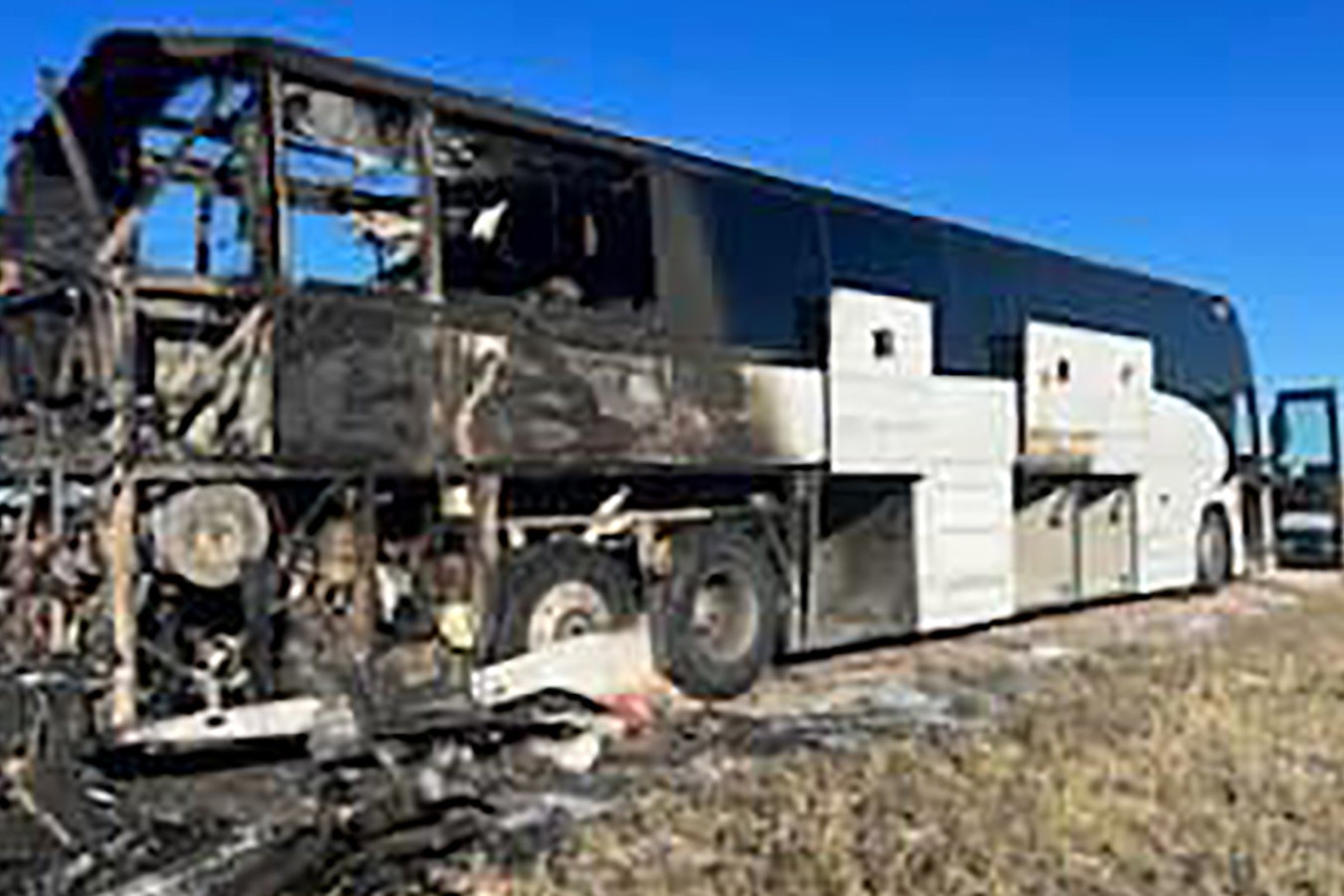 A fire that burned up a bus carrying the South Dakota School of Mines football team's defense appears to have started in the engine.