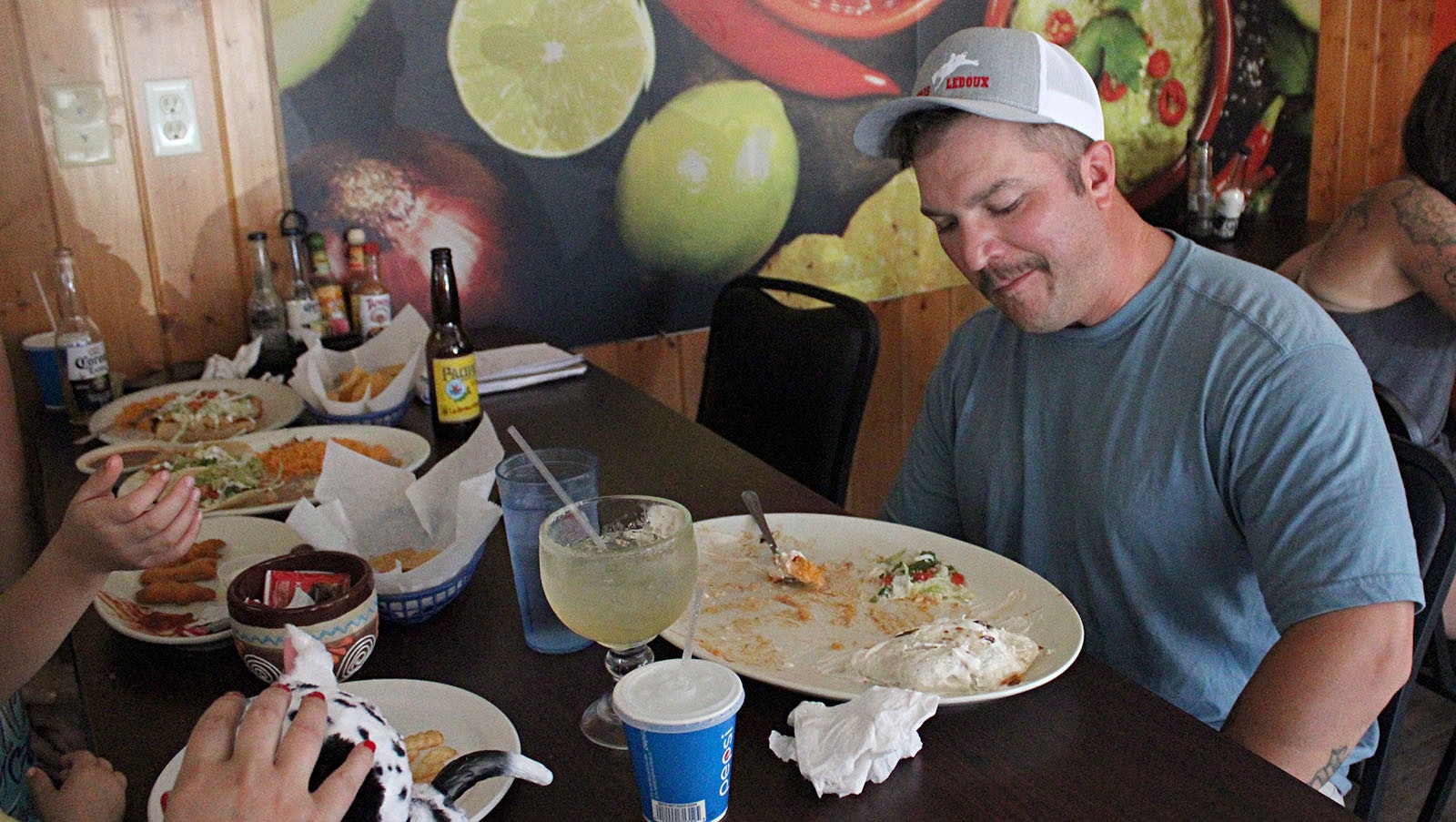 The moment when Cordell Betters raised the white flag of surrender to a 5-pound burrito.