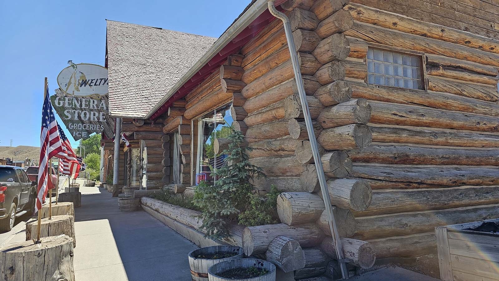 Welty's General Store in downtown Dubois, where Butch Cassidy once shopped. The downtown Dubois location was constructed in 1898, after Butch Cassidy would have left the area. But Welty moved his original store, constructed in 1889, to the new store he'd purchased. That addition is still part of the store, according to the location's 1978 application for the National Register of Historic Places.