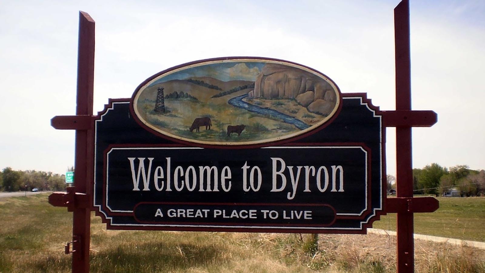 Byron welcome sign TOB 8 31 24