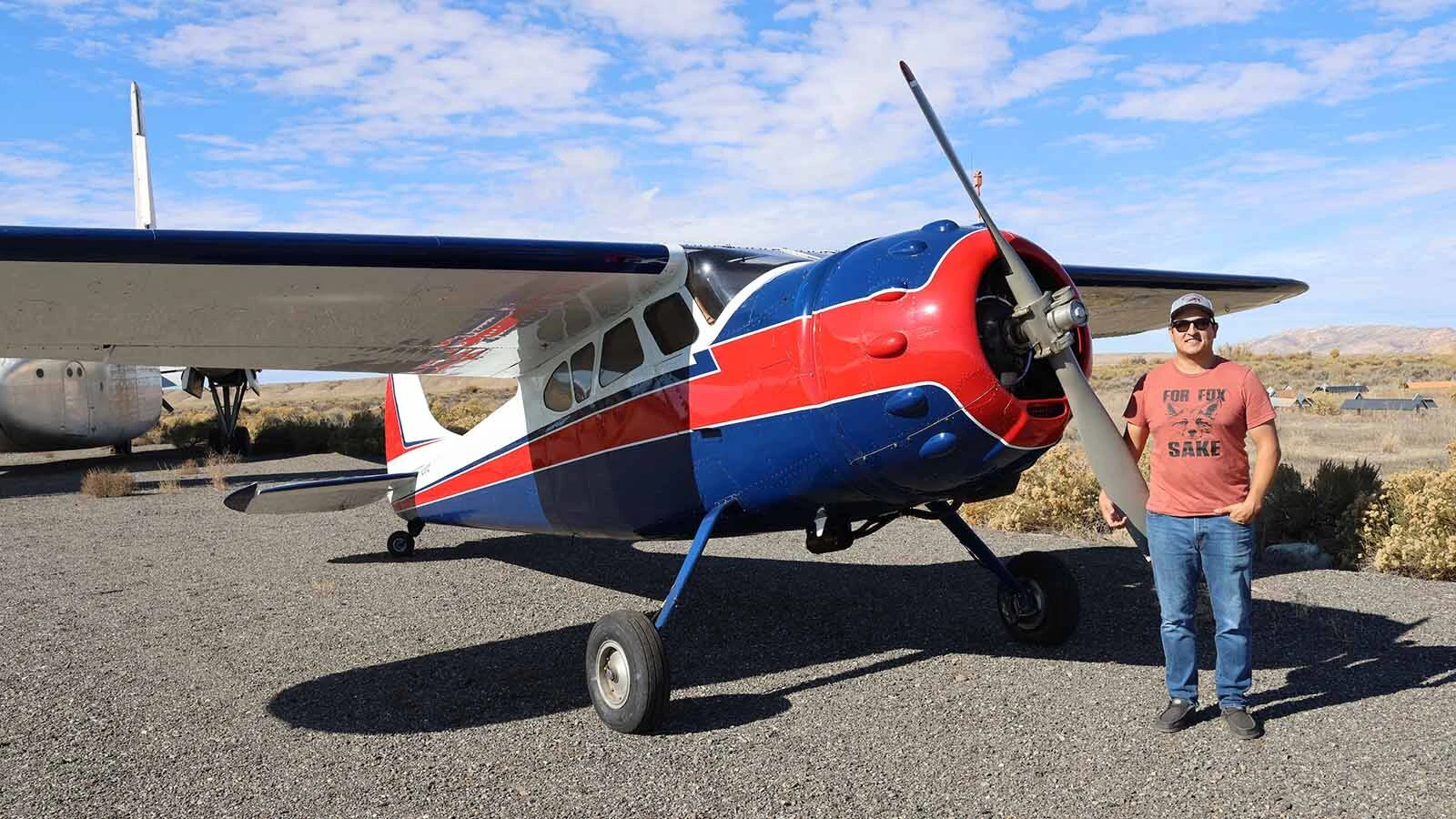 D.J. Hernandez said his 1954 Cessna 195 is the same age as the C-119. 