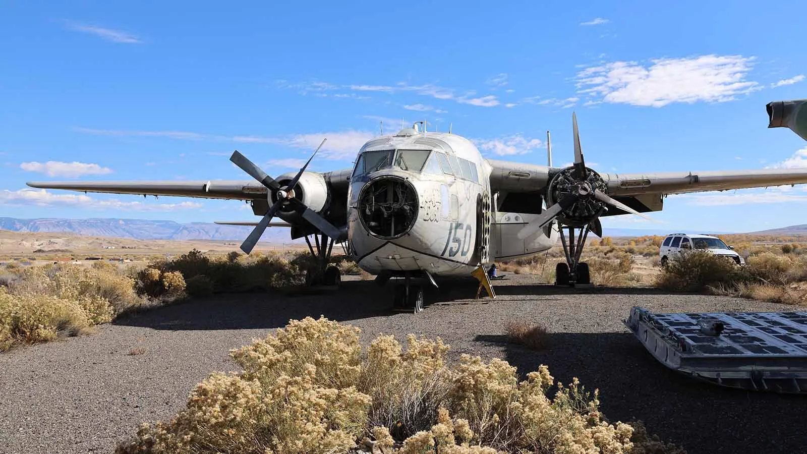 The C-119 currently has propellers that don’t match — a three-blade version and four-blade version.