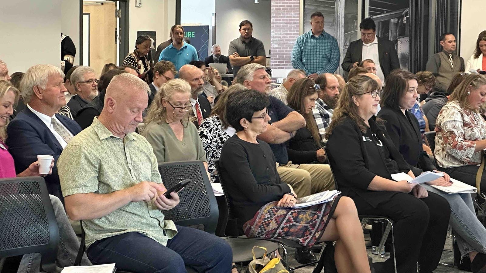 A marathon legislative hearing on the future of Wyoming's nuclear industry drew a standing room only crowd to the Thyra Thompson State Office Building in Casper on Wednesday.