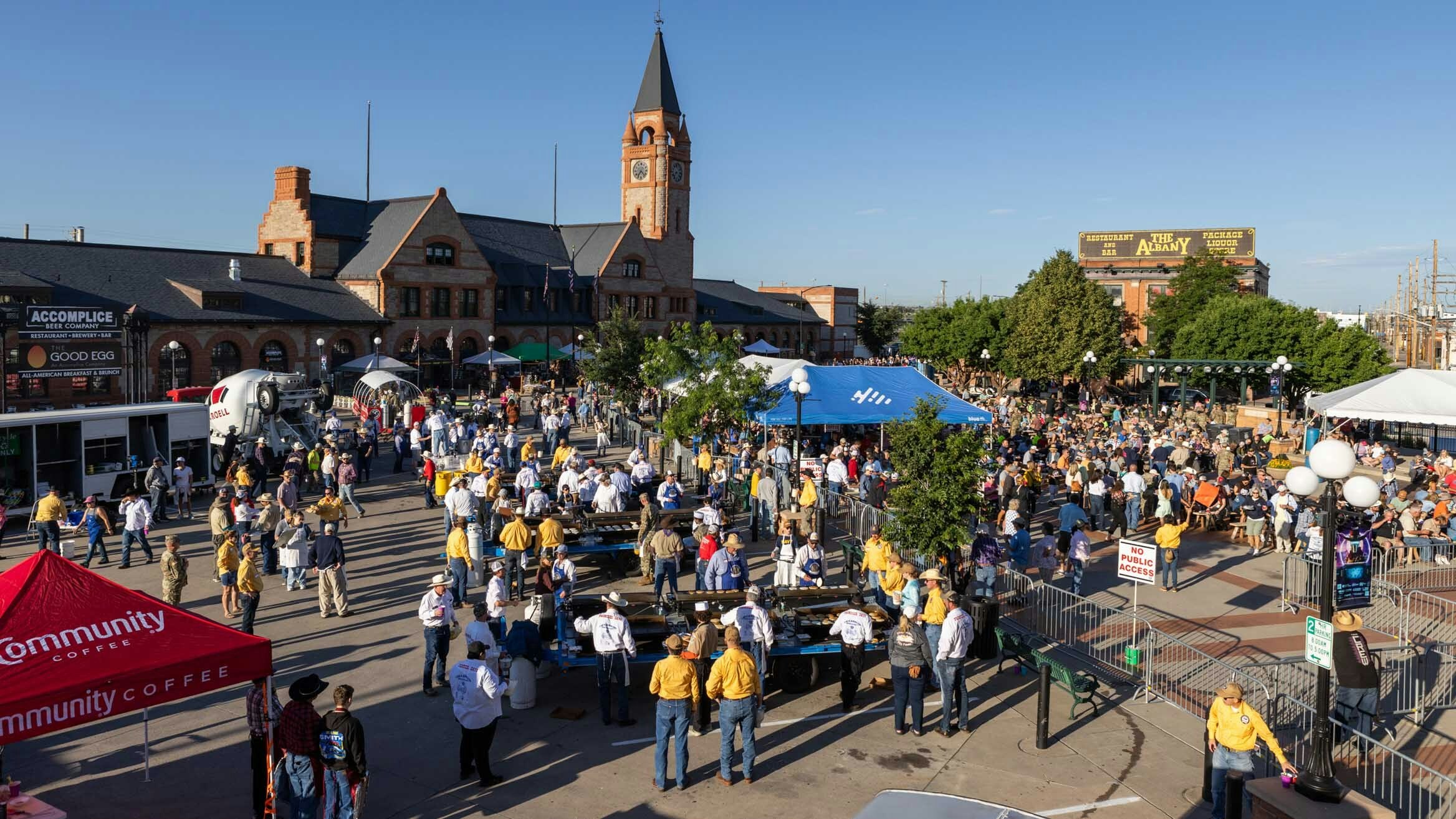 The first Pancake Breakfast of three in downtown Cheyenne during Cheyenne Frontier Days on June 24, 2023.