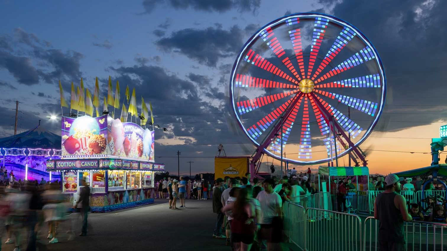 Carnival rides at Cheyenne Frontier Days